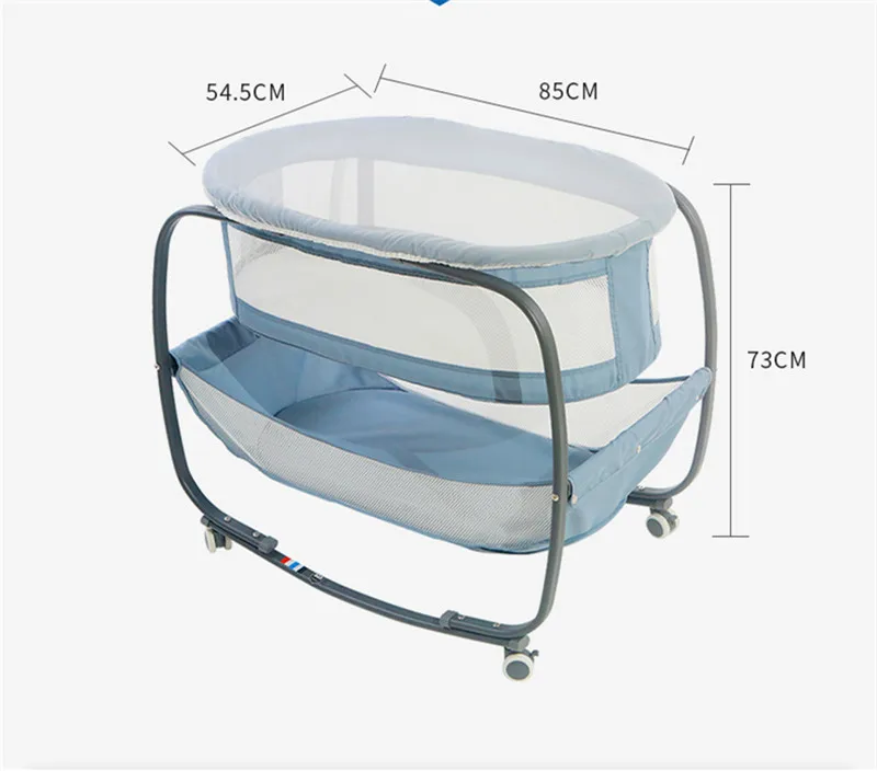 0-12 Months BB Portable Removable Bunk Bed Infant Home Use Mosquito Repellent Breathable Kids Sleeping Bed Baby Newborn Shaker03