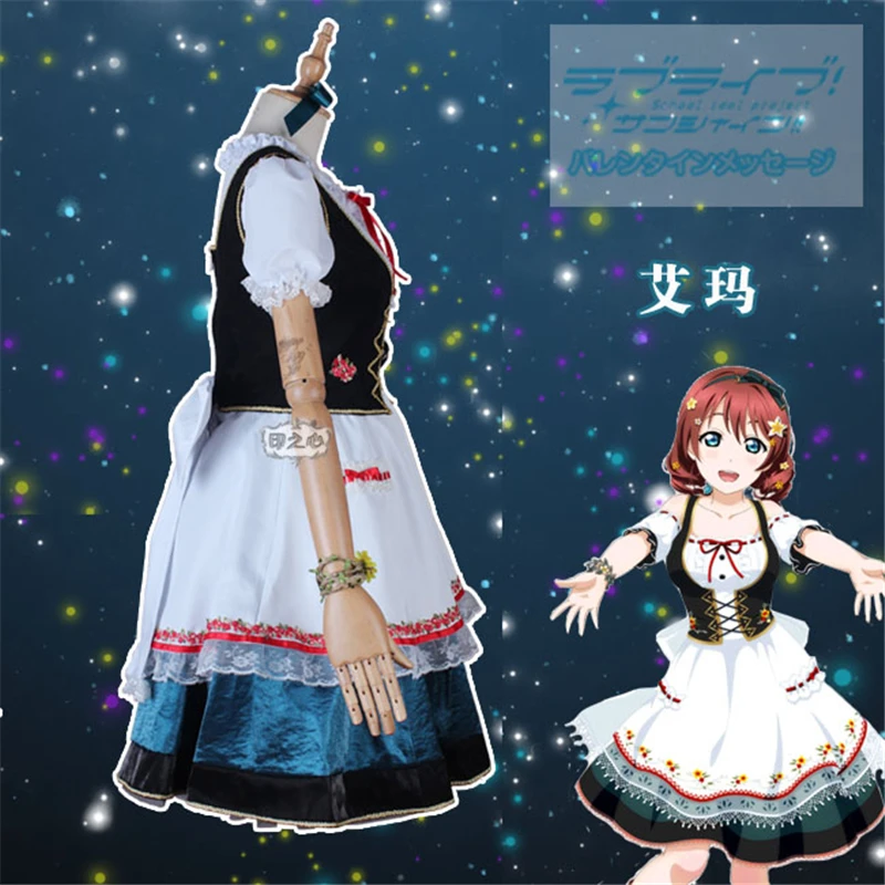 Аниме Love Live School Idol фестиваль платье для косплея Эммы Верде вечернее H| |