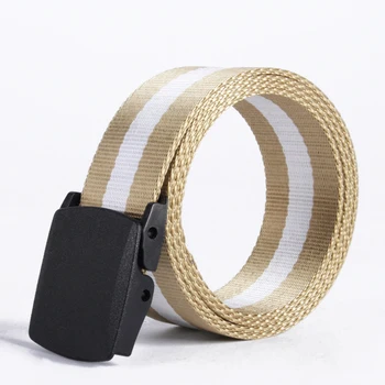 

High Quality Nylon Knitted Men Waistband No Metal Security Pass Belt Clothing Accessories Waist Belts