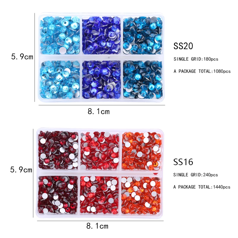 크리스탈 стразnon Non Hotfix Rhinestones 유리 Strass 장식 바느질 및 패브릭 라인 석 손톱 DIY