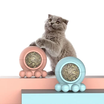 

2019 NEW Natural Catnip Edible Toys Cute Octopus Shape 360° Rotation Cat Snack Cleaning Teeth Protect the Stomach Pet Supplies