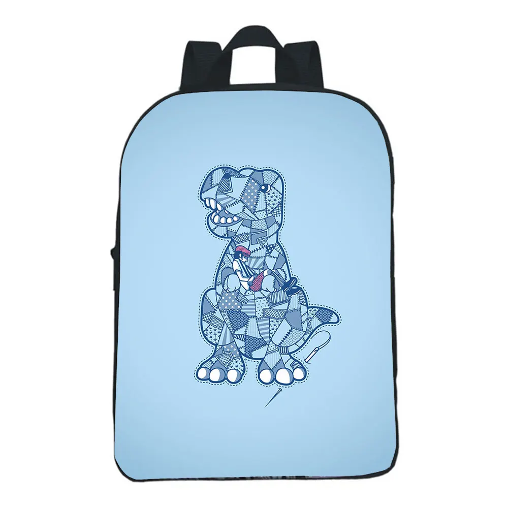 Monster Dinosaur Backpack 12 inches Students School Bags Boys Girls Kids Teens Cartoon Rucksack Travel Laptop Knapsack Unisex