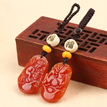 

Red agate pendant jade pendant