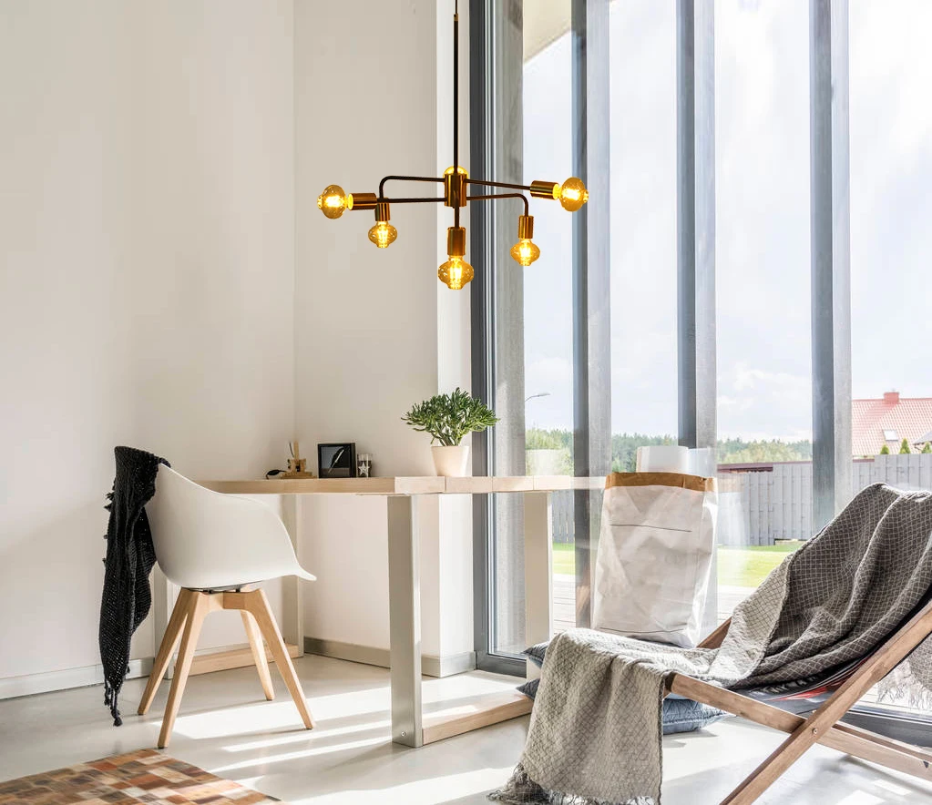 Пост современный металлический Железный декоративный внутренний лобби светодиодный светильник скандинавский блеск подвесной светильник