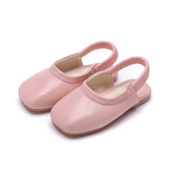 

Girls Leather Shoes Sping Autumn Solid Color Elastic Band Kids Girls Flat Sneakers Infant Baby Girl Shoes 4 Colors SGF079