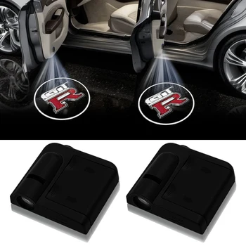 

2pcs wireless Led car door welcome Laser projector Logo ghost shadow lights For Nissans GTR Qashqai Juke x-trail Tiida Note