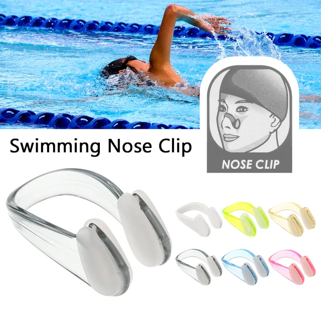 Pinzas de silicona para la nariz de natación para niños y adultos