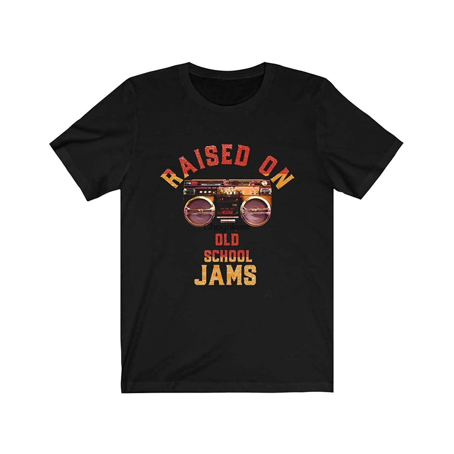 Raised On Old School Jams Vintage Music Gift Idea T-Shirt |