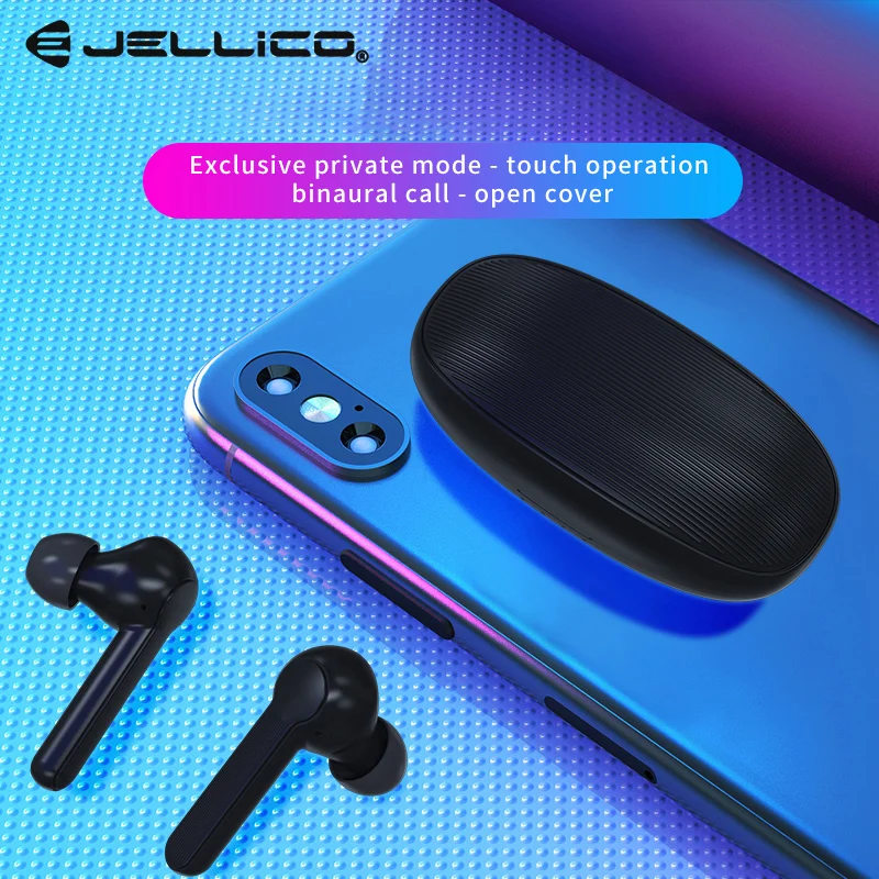 TWS наушники Jellico с зарядным футляром и встроенным микрофоном Bluetooth 5 0|Наушники