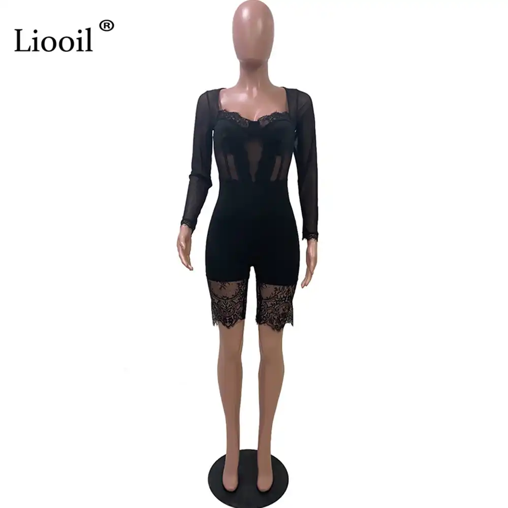 lace bodycon jumpsuit