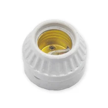 10 шт. E27 керамический держатель лампы медный винт Резьба высокая температура альпинистская коробка лампа E27 Базовый светильник патрон