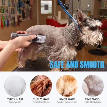 

Pet Hair Trimmer Remover Cutter Set Dog Cat Hair Trimmer Animal Grooming Pets Hair Cut Machine Cordless Set Professional