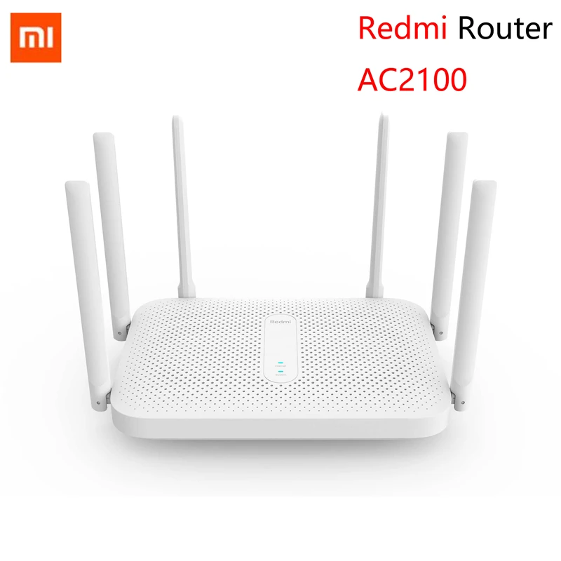 

Xiaomi Redmi AC2100 Router Gigabit 2.4G 5.0GHz Dual-Band 2033Mbps Wireless Router Wifi Repeater With 6 High Gain Antennas Wider