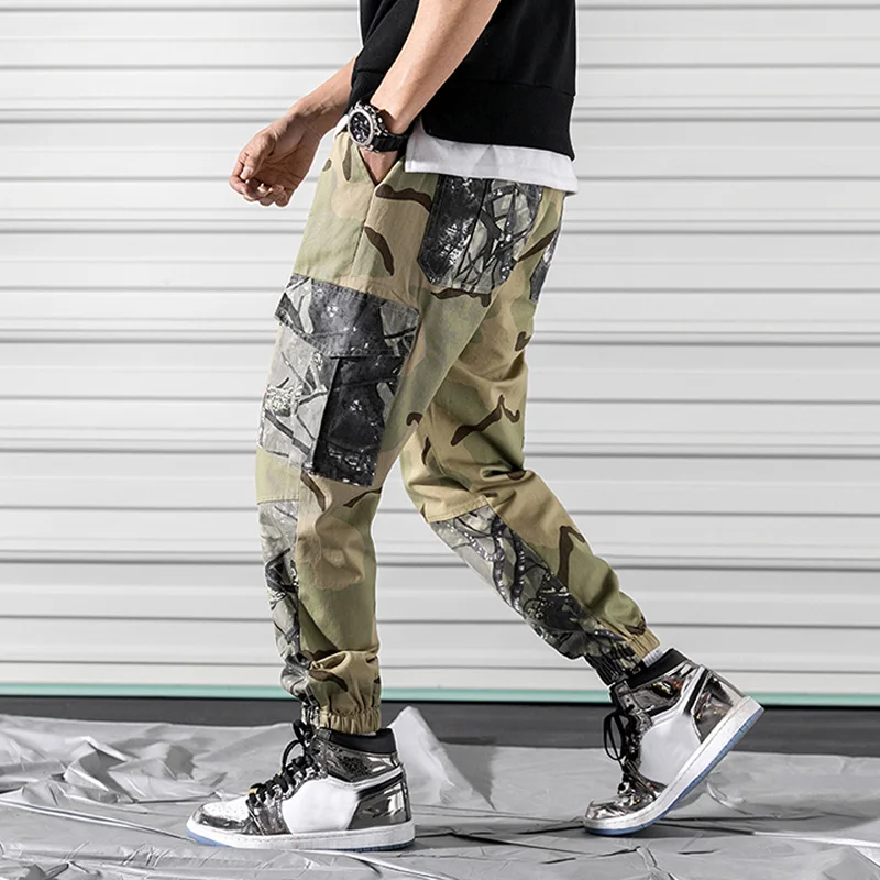  Urban Overalls Outwear Camo Tactical Pants Men Multi-pocket Harem Pants City Tactical Cargo Pants M