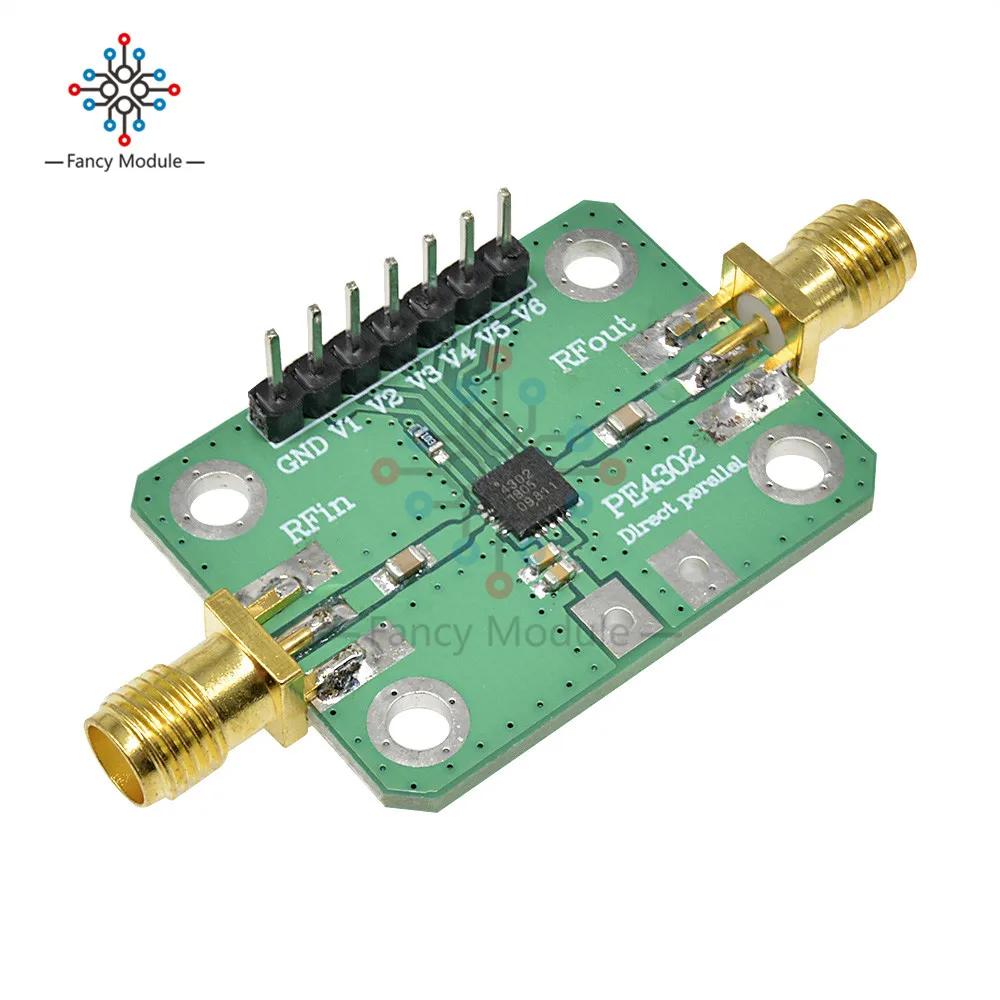 Diymore радиочастотный аттенюатор с PE4302 числовым управлением параллельный мгновенный режим 1 МГц~ 4 ГГц Диапазон затухания от 0 до 31,5 дБ