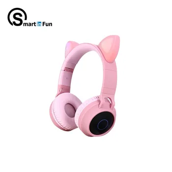 

Cat ears cute style Wireless Bluetooth Headband Game for Grils Gift Colorful BT 5.0 Headset Beauty Bluetooth Headphone