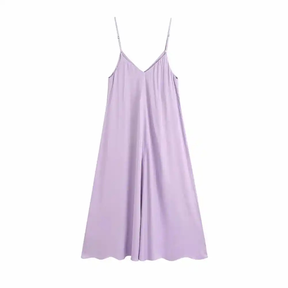 lilac satin maxi dress