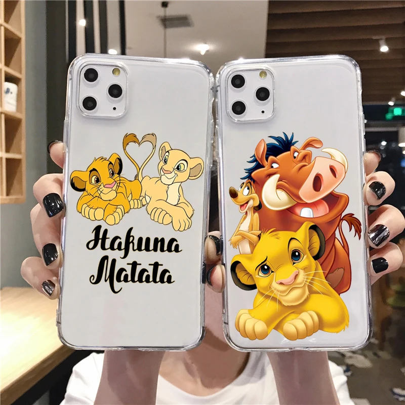 

Lion King Pumba Hakuna Matata Soft TPU Shell For iPhone 11Pro MAX 5S SE 5 6 6S 6 7 8Plus Max XS XR X10 Soft silicone cover