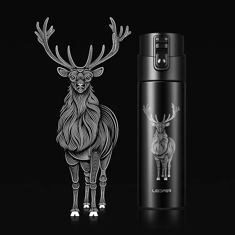

Portable tea-making insulating cup Large capacity for men's stainless steel car-borne bouncing tea water separating cup