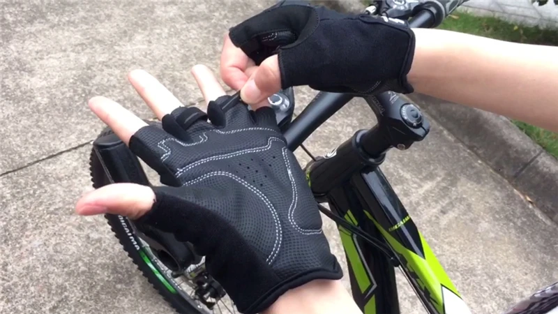 JLETOLI перчатки на полпальца для горного велосипеда, велосипедные перчатки, летние противоударные дышащие перчатки для шоссейного велосипеда, мужские и женские спортивные перчатки