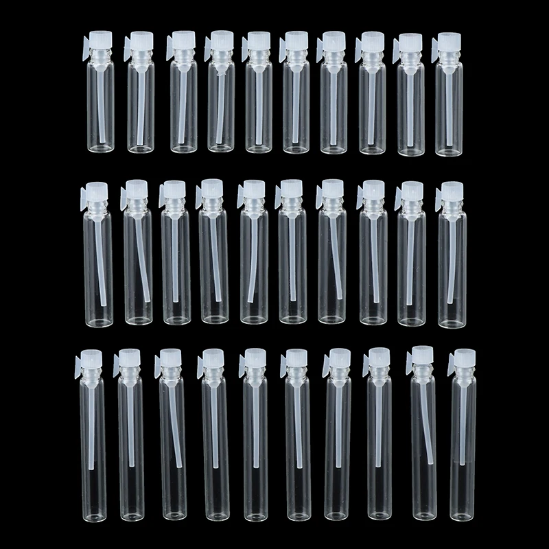 10 pz 0.5/1/2/3ml vuoto Mini profumo di vetro piccolo