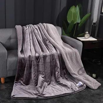 

Solid Color Double Layer Lamb Cashmere Blanket Thicken Warm Flannel Throw Blanket Winter Coral Fleece Blanket Bedding