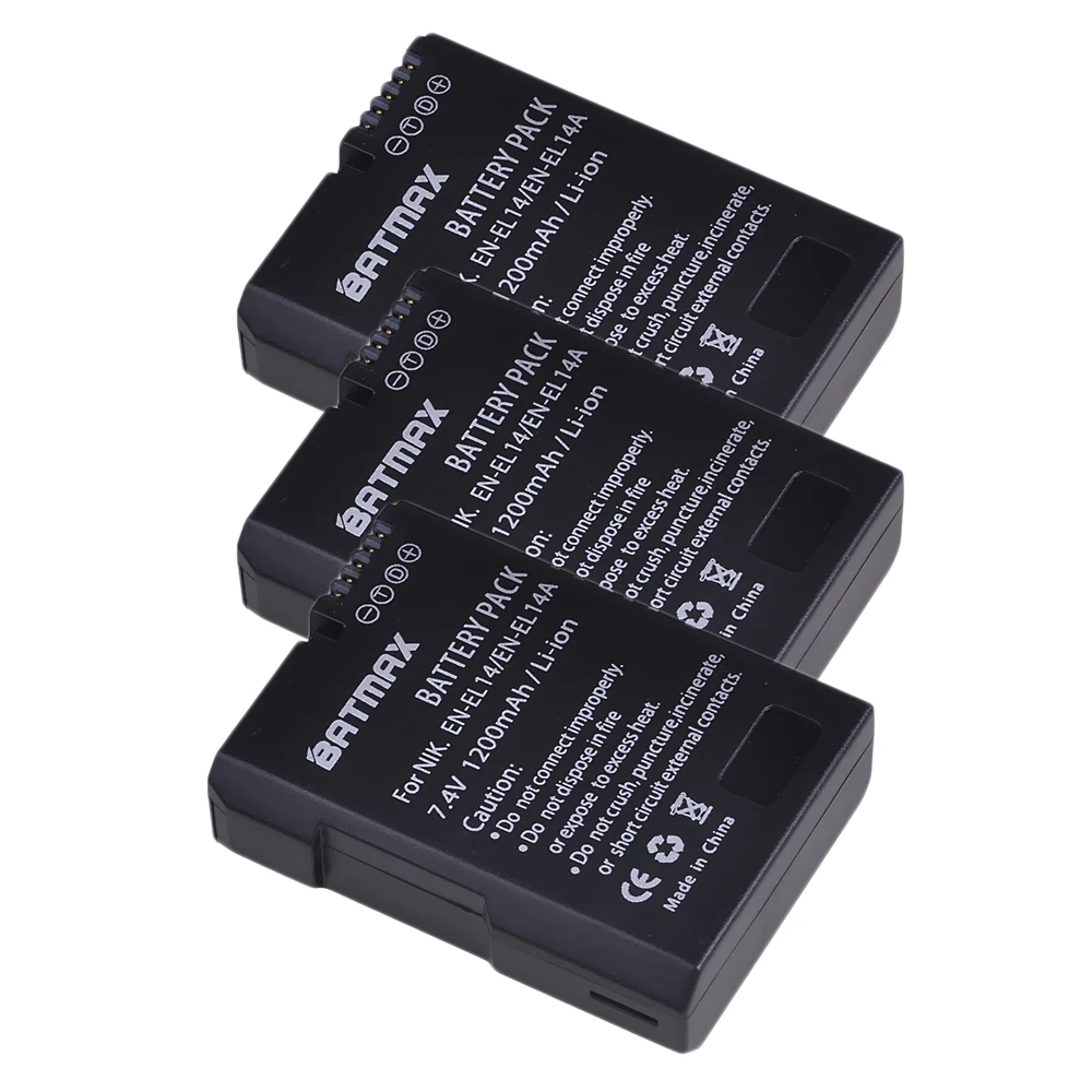 2X EN-EL14 EN-EL14a ENEL14 EN EL14 EL14a Battery + LCD USB Dual Charger for Nikon D3100 D3200 D3300 D5100 D5200 D5300 P7000 