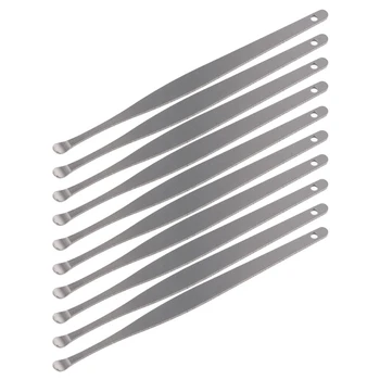 

10Pcs Stainless Steel Ear Pick Wax Cleaner Earpick Curette Remover Earwax Removal Ear Care Tool