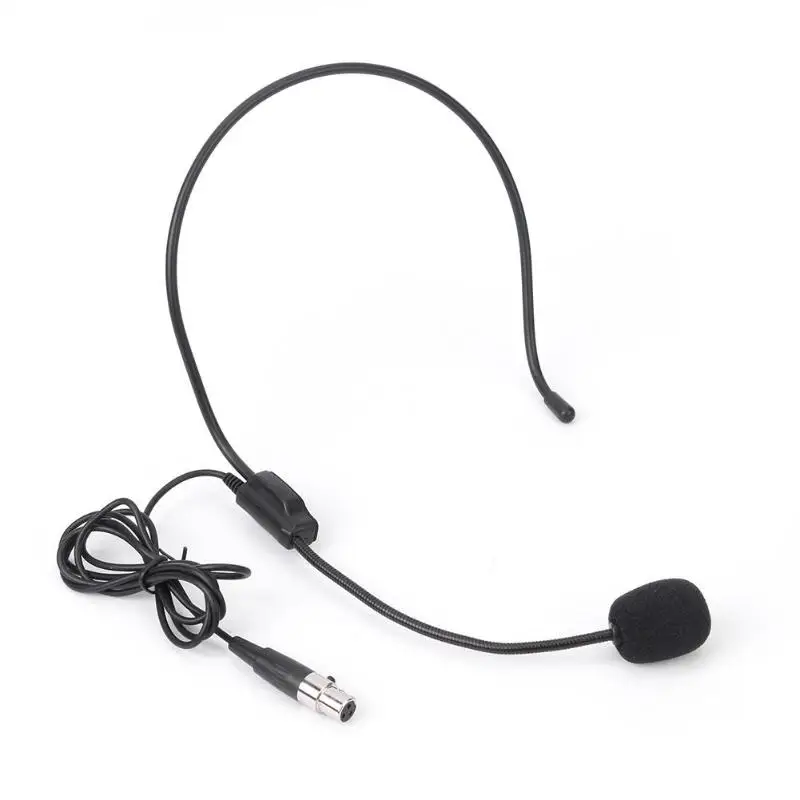 3Pin Mini XLR TA3F Headworn Microphone for Wireless Body-Pack Transmitter