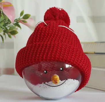 

1 PCS New custom Christmas decorations Christmas lights 8cm hollow transparent Christmas ball