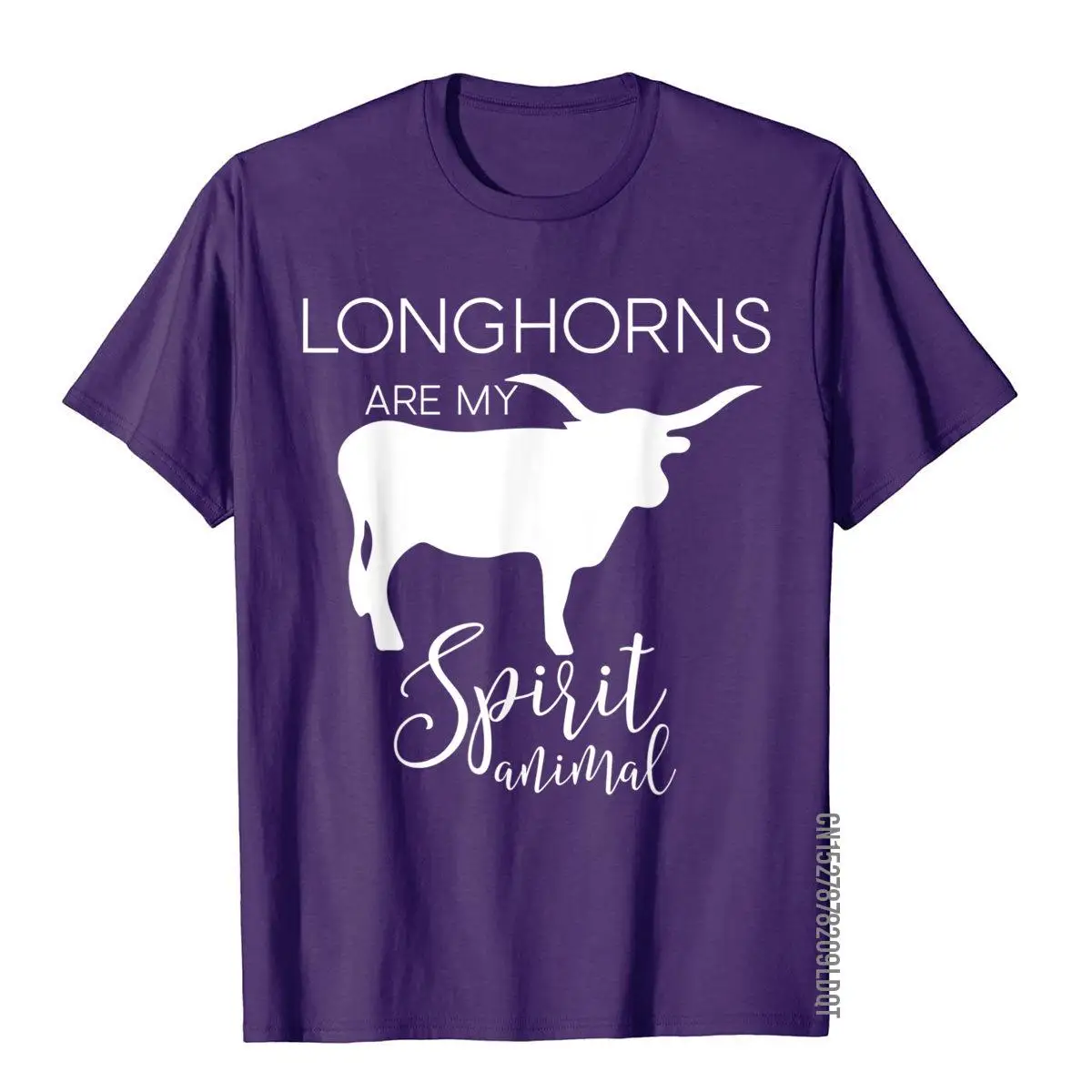 Longhorn Cattle Bull Spirit Animal J000437__B14396purple