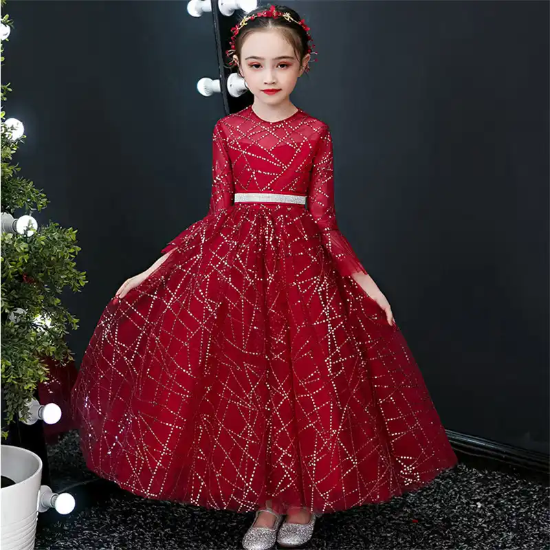 red colour baby frock
