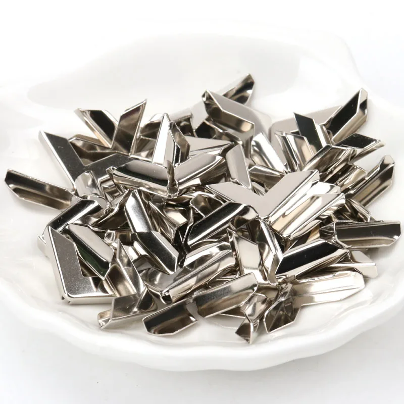 כסף מתכת ספר פינת משולש אלבומי תיקיות פרח מודפס מגיני דקור וגינה 40pcs 16.5x16.5x3mm|מגני פינה| - AliExpress