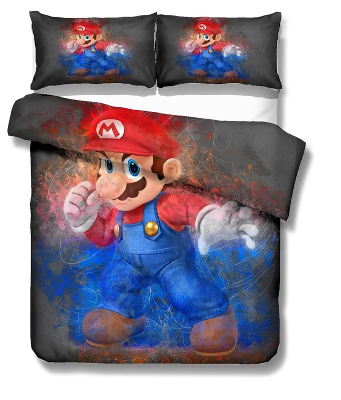 5 Комплект постельного белья с героями мультфильма «Super Mario Bros», пододеяльники, наволочки, декоративные одеяла для детской комнаты, комплекты постельного белья, постельное белье - Цвет: 5