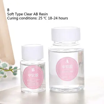 

Clear Resin Epoxy Mold 3:1 AB Crystal Glue Epoxy Resin Fasting Curing Jewelry A0NF