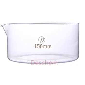

150mm*75mm,Glass Crystallizing Dish,Heavy Wall,New Lab Chemistry Glassware