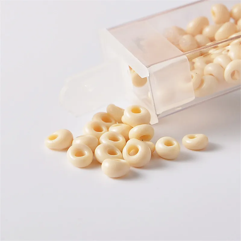 10g/Tube Japanische TOHO Glasperlen 5mm Magatama-förmige Glasperlen für Stickerei Handgemachter Schmuck – Detail 3