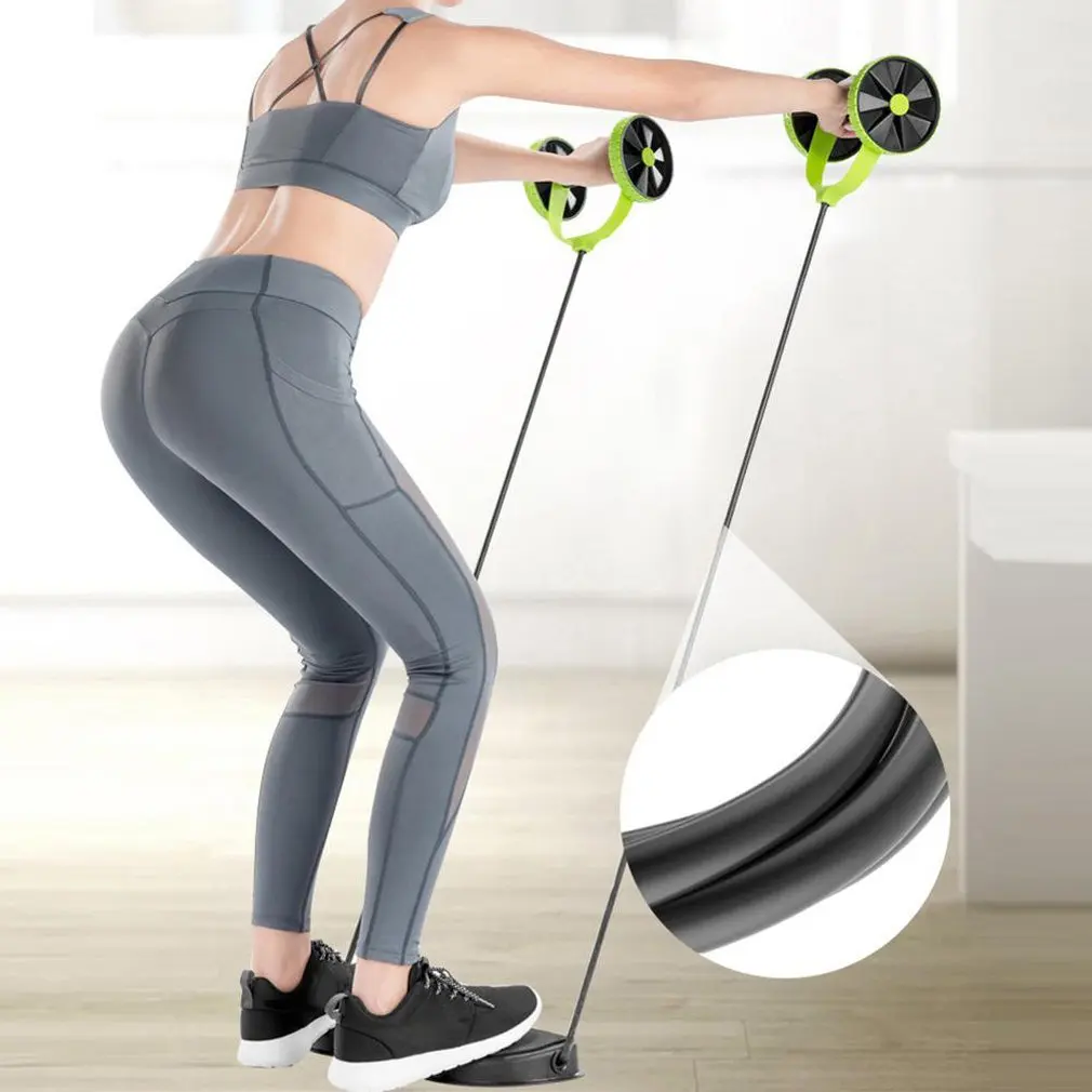 

Fitness Equipment Ab Roller Wheel Abdominal Muscle Trainer Wheel Arm Waist Leg Exercise Multi-functional Fitness Gym Exerciser