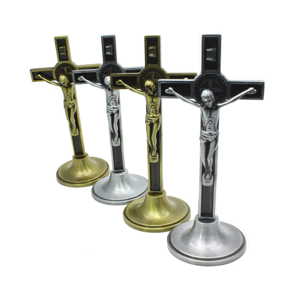 

Prayer Ceremony Cross Alloy material Jesus suffering statue Relics of the Church of Jesus Icon decoration Detachable