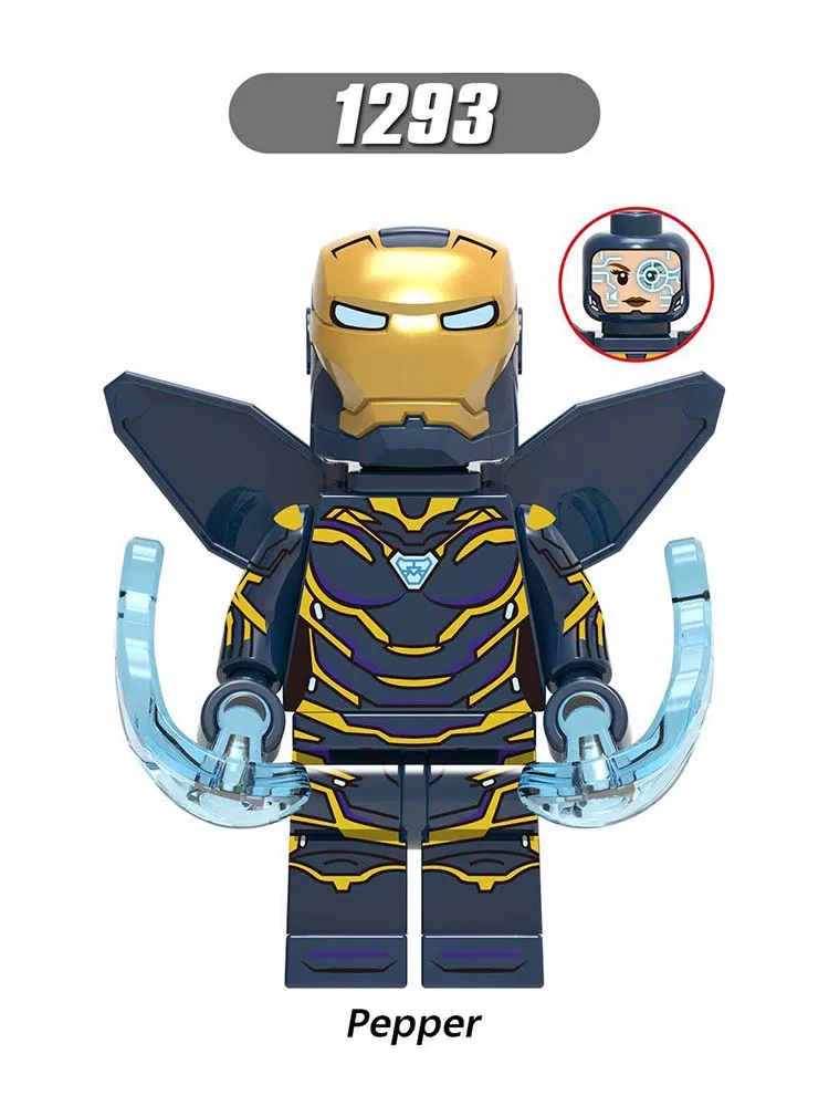 

Single Sale Compatible LegoINGlys Super Heroes Figure Far From Home Pepper Black Widow Bricks Blocks ACTION Toys bABY Gift X0261