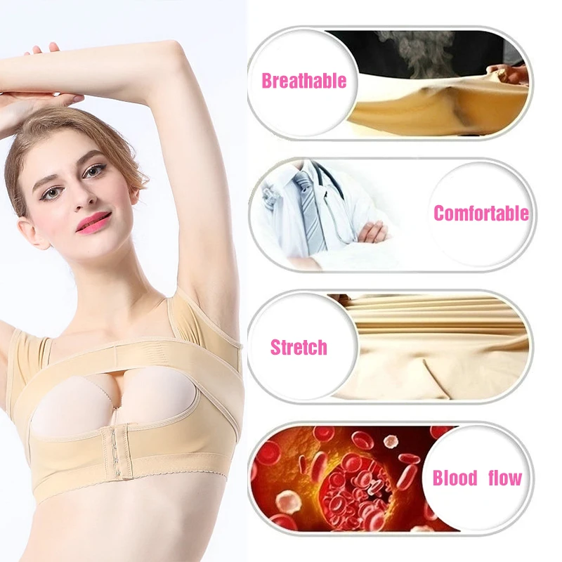 IDEALSLIM Женский медицинский корректор Топы Корректирующее белье корсет с эффектом пуш-ап бюстгальтер