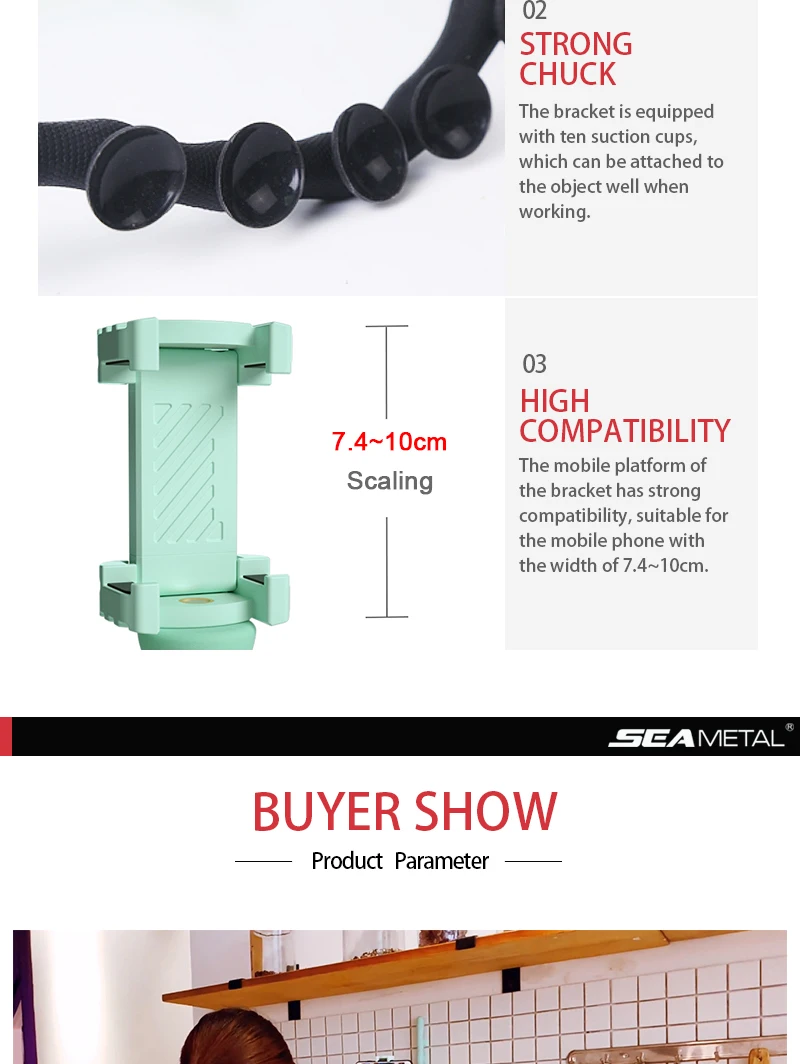 Suporte do Telefone do Carro Titular para Casa Carro ao ar Universal Bonito Worm Forma Graus Rotação Dobrável Sucção Design Livre Mutlple Uso 360 13 Suporte universal p/ carro