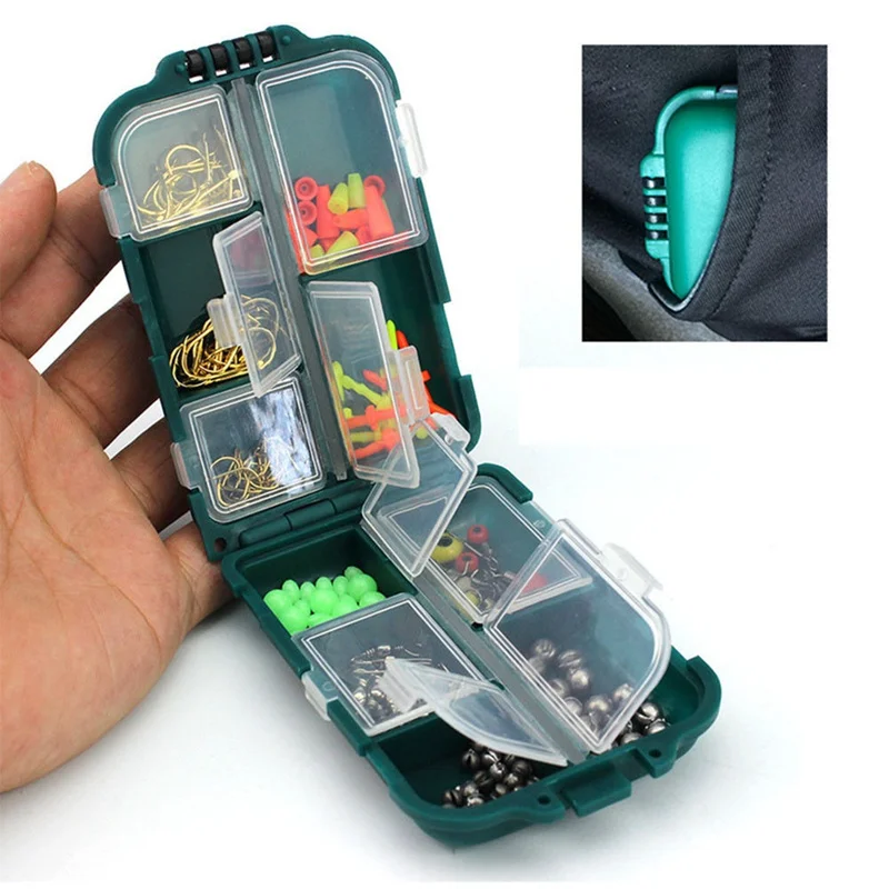 

157pcs/set Rock Fishing Accessories Kit PP ABS Fishhook Lead Sinker Swivel Connector Space Bean Set portable fishing hooks boxes