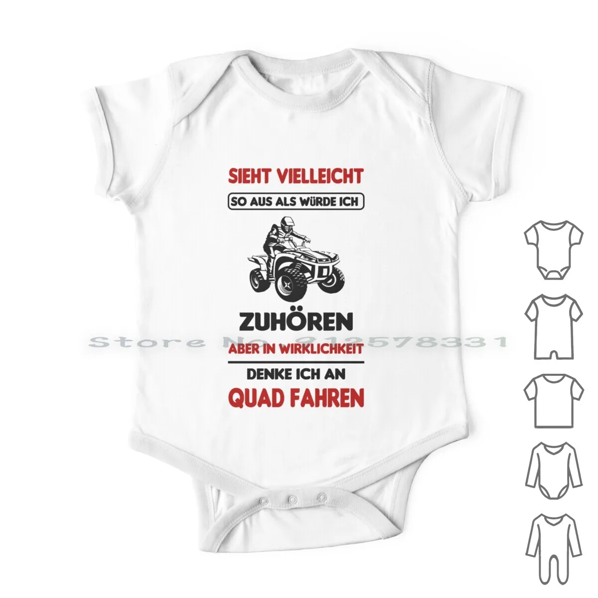 

Quad Quad Driver Motorsport Offroad Quad Saying Newborn Baby Clothes Rompers Cotton Jumpsuits Motorsport Racing Terrain Run