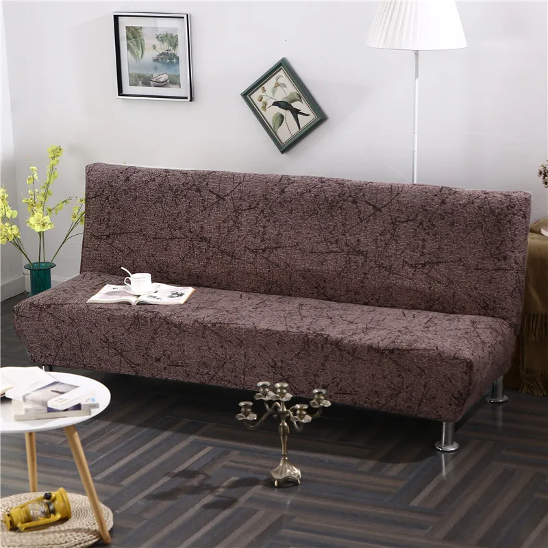 Чехол на диван из стрейч-материала, чехол для дивана, чехол для гостиной без подлокотника, складной чехол для дивана-кровати
