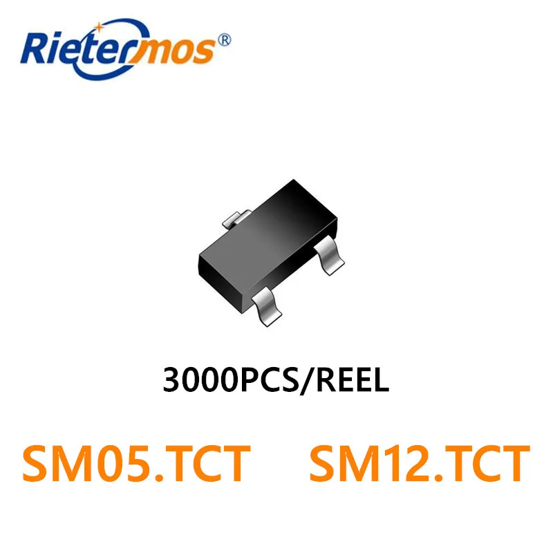 

3000 шт. SM05.TCT SM12.TCT SOT23, сделано в Китае