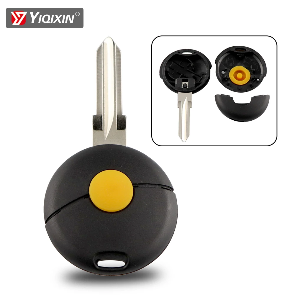 Car Key Shell 1 Button For Benz Mercedes Smart Fortwo 450 Cabrio City Cross Forfour W124 W202 W210 Remote