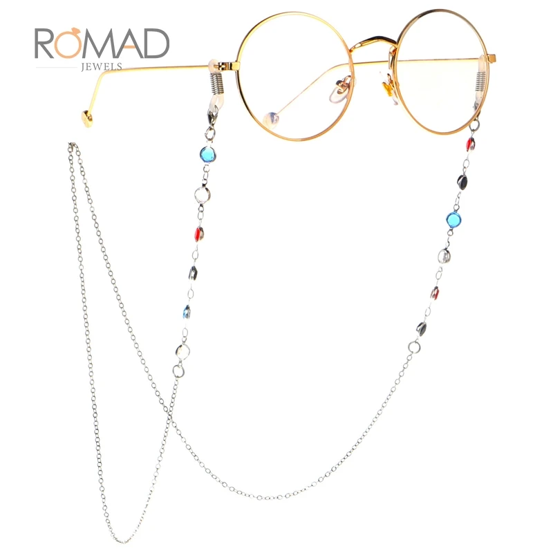 Очки для чтения ручной работы цепь ретро имитация жемчуга бисерная цепочка для солнцезащитных очков очки ожерелье очки оправы для очков Веревка R40 - Цвет: F Chains