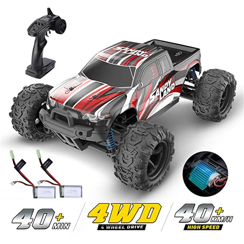 2 4G RC грузовик 1:18 бесщеточный полностью пропорциональный четырехколесный привод