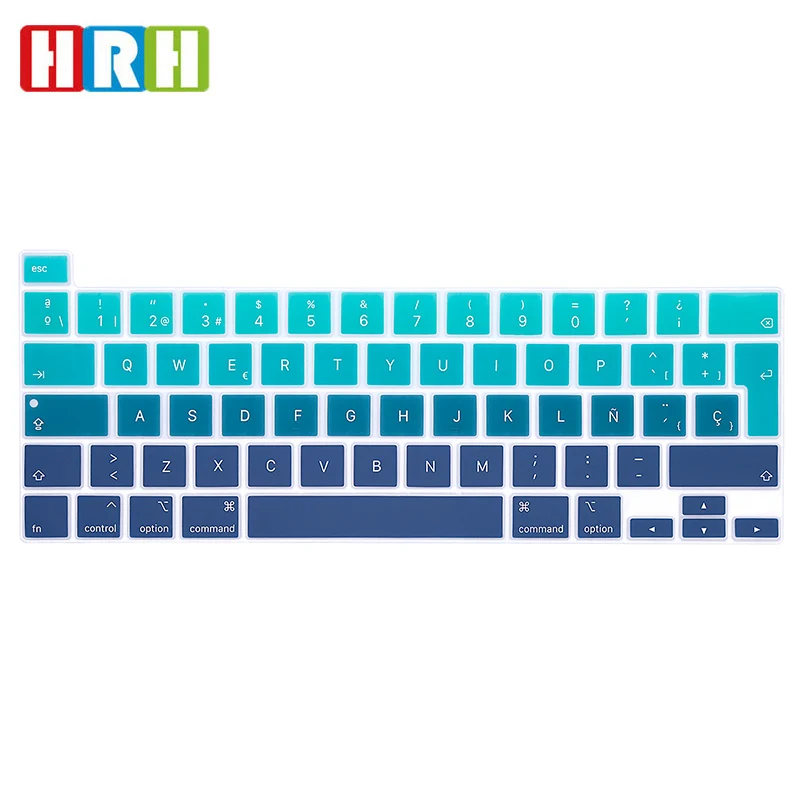 Силиконовая накладка на клавиатуру с испанской раскладкой для MacBook New Pro 16 2019 A2141 M1